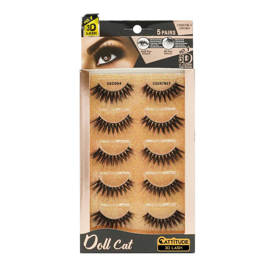 EBIN NEW YORK - Doll Cat Lashes - 5 Pair: Courtney
