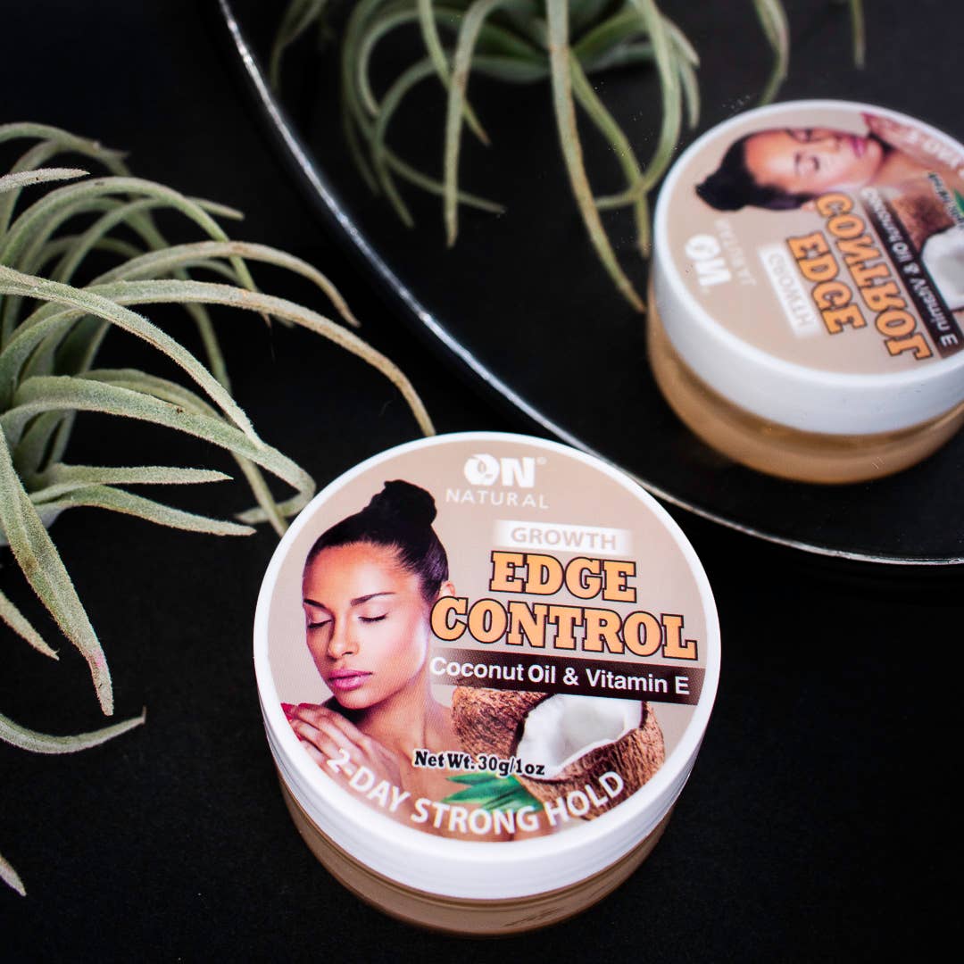 ON Natural USA - ON NATURAL - Edge Control Hair Gel [Coconut Oil & Vit E.]: 2.3oz