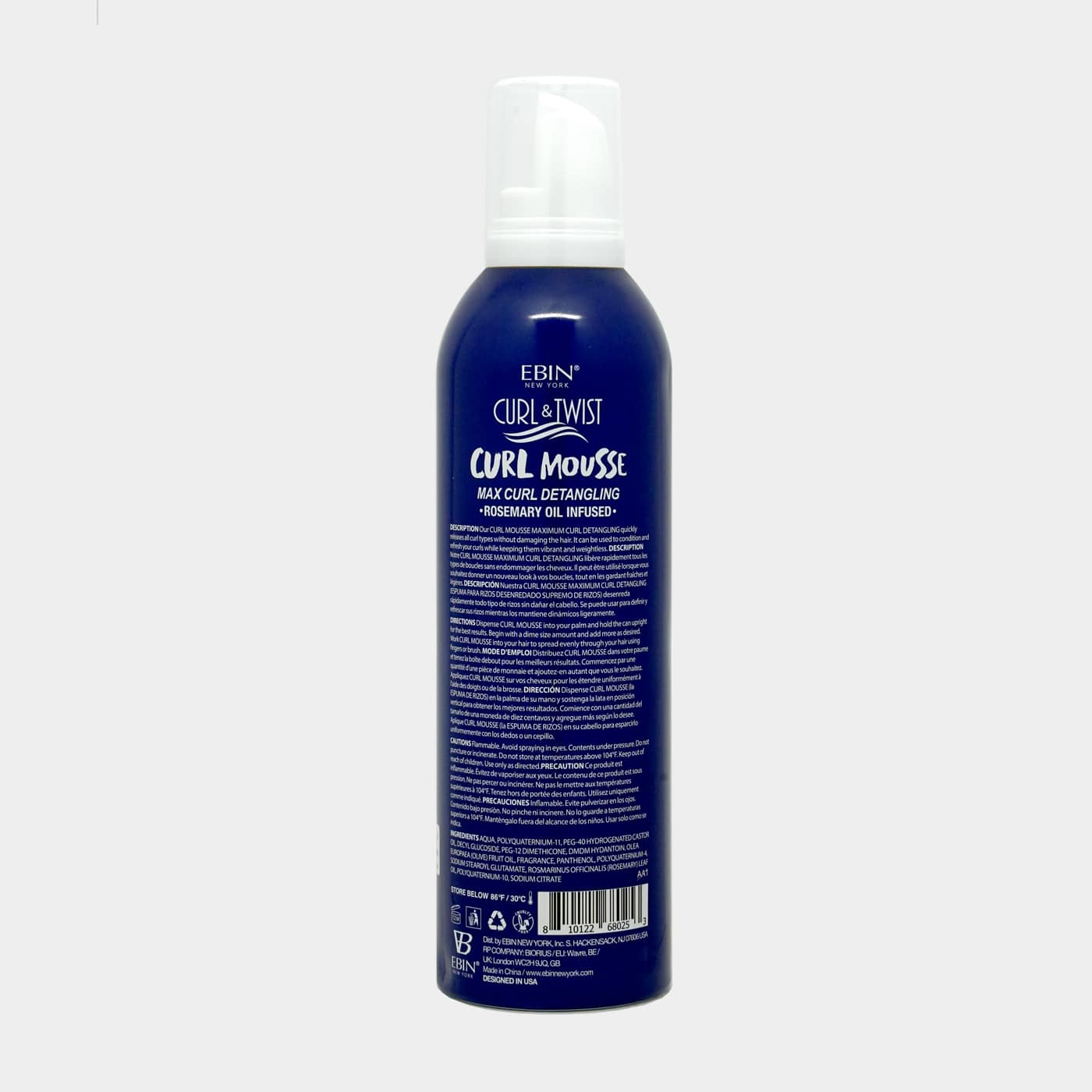 EBIN NEW YORK - Curl & Twist Curl Mousse - Curl Detangling: 80ml