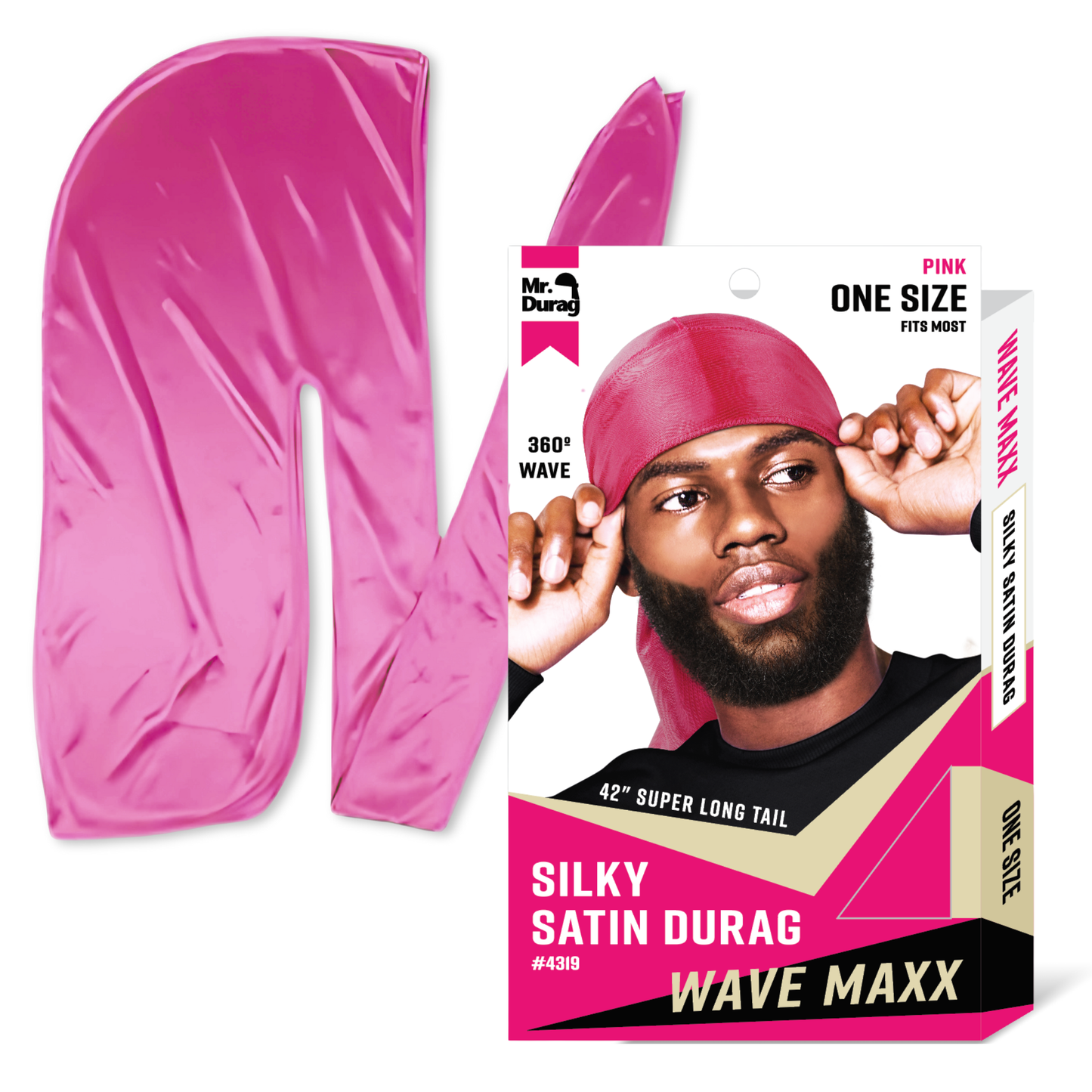 Annie International, Inc. - Mr. Durag Wave Maxx Silky Satin Durag, 1 Count, Assorted 2