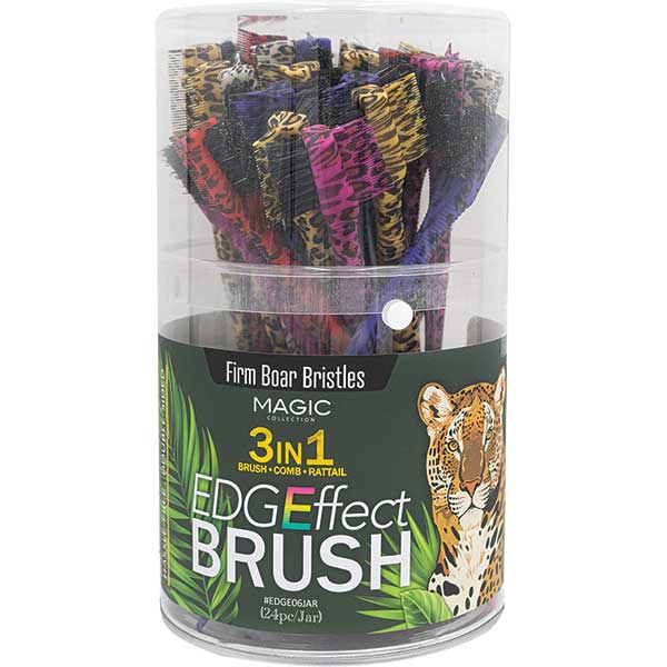 MAGIC COLLECTION EDGE BRUSH 3IN1 -  LEOPARD