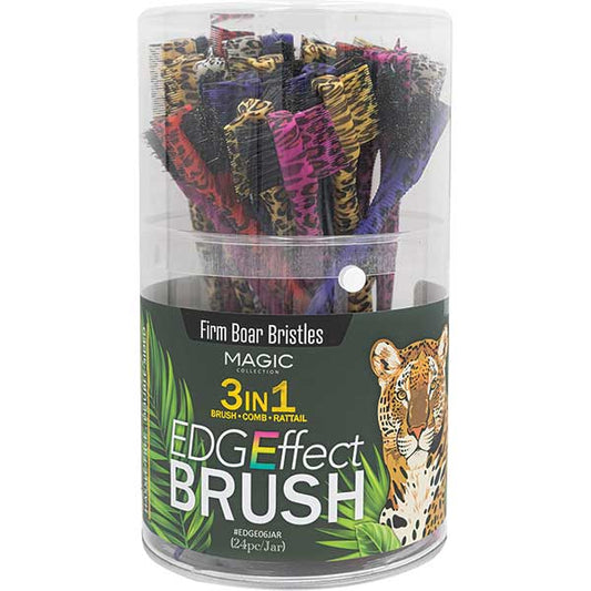 MAGIC COLLECTION EDGE BRUSH 3IN1 -  LEOPARD