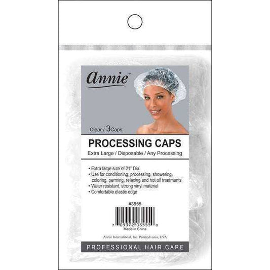Annie International, Inc. - Annie Processing Caps XL 3pc Clear