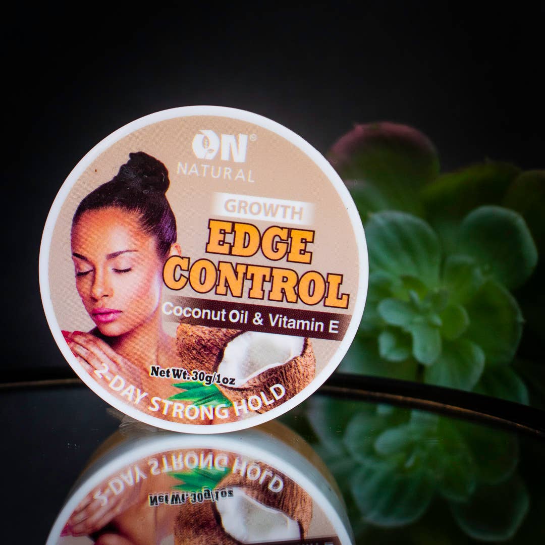 ON Natural USA - ON NATURAL - Edge Control Hair Gel [Coconut Oil & Vit E.]: 2.3oz
