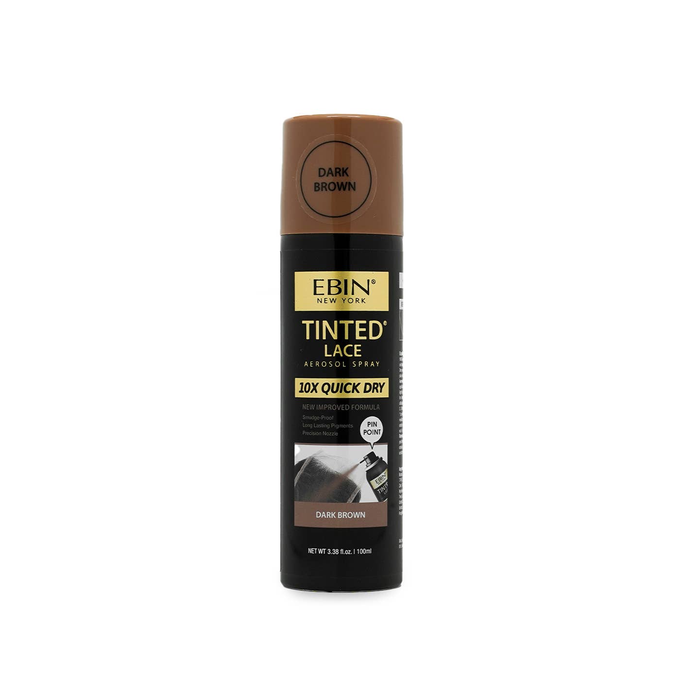 EBIN NEW YORK - 10X Quick Dry Tinted Lace Spray: Medium Dark Brown