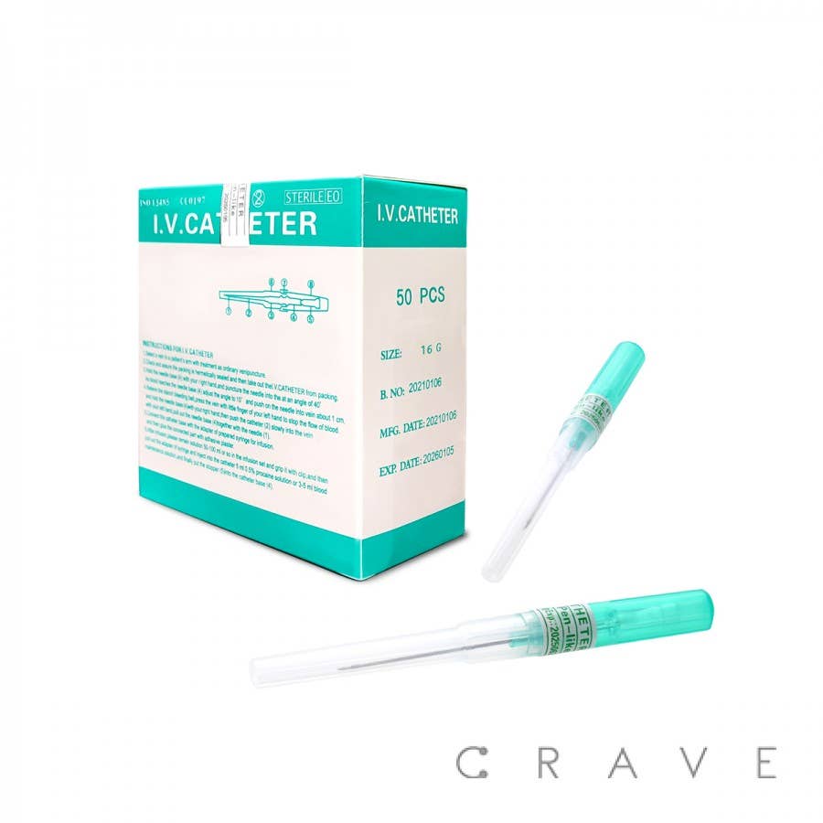 DISPOSABLE I.V.CATHETER CANNULA PIERCING NEEDLES: 18GA (1.0MM)