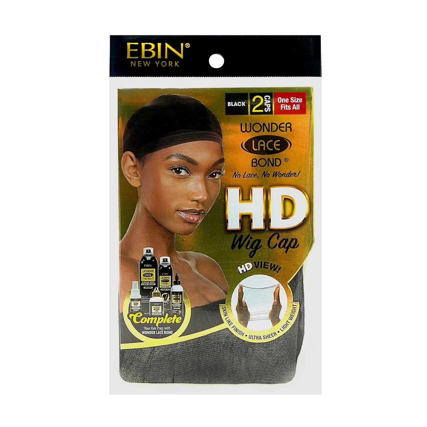 EBIN NEW YORK - Wonder Lace Bond HD Wig Caps: Nude