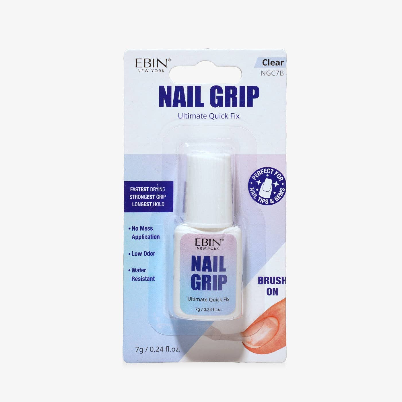 EBIN NEW YORK - Nail Grip: Clear♥Drop