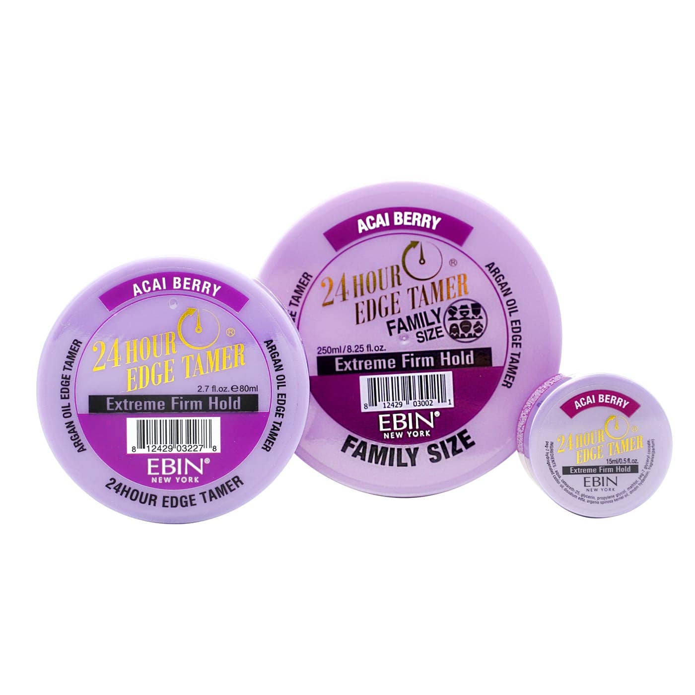 EBIN NEW YORK - 24 Hour Edge Tamer Refresh - Acai Berry 2.7oz: 2.7oz