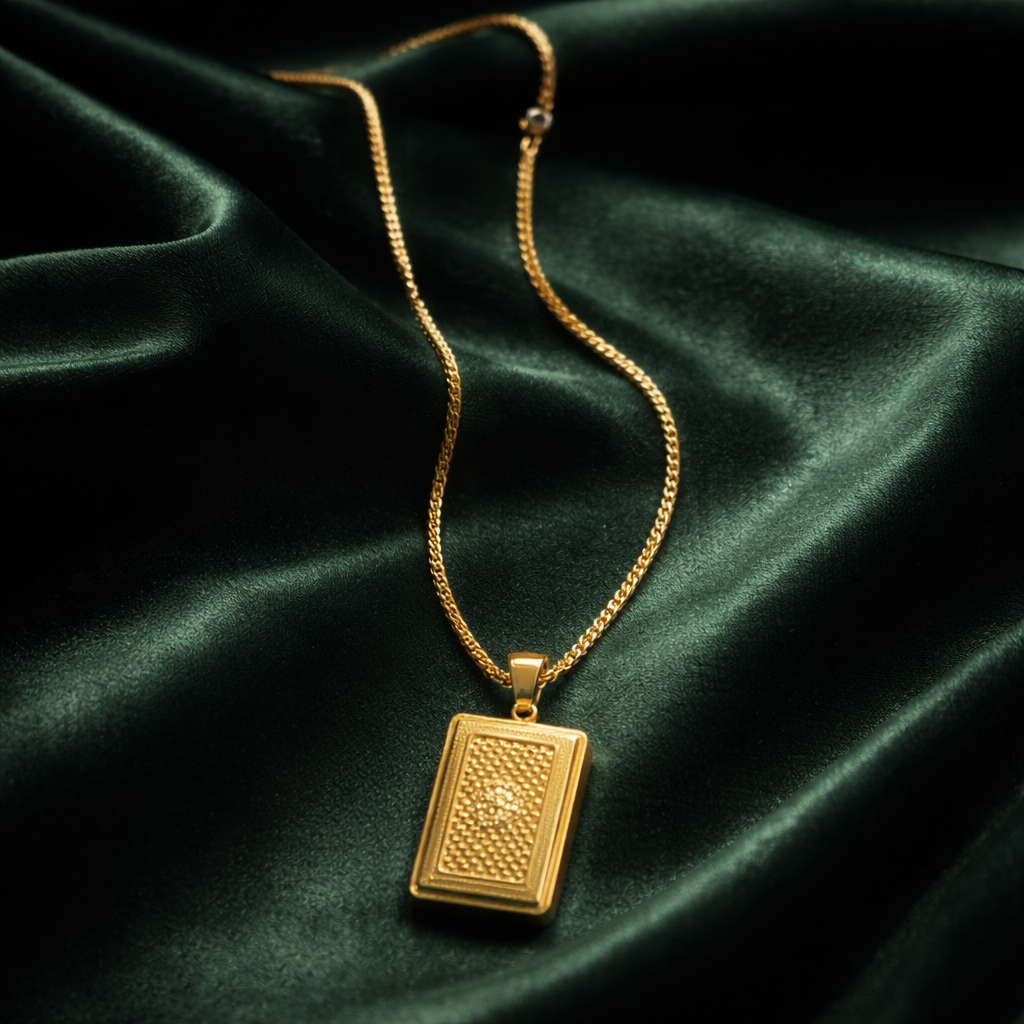 MH - DESIGN PENDANT - STAINLESS STEEL NECKLACE
