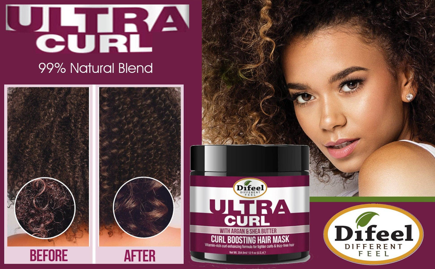 Difeel - Difeel Ultra Curl Boosting w/ Argan & Shea Hair Mask 12 oz.