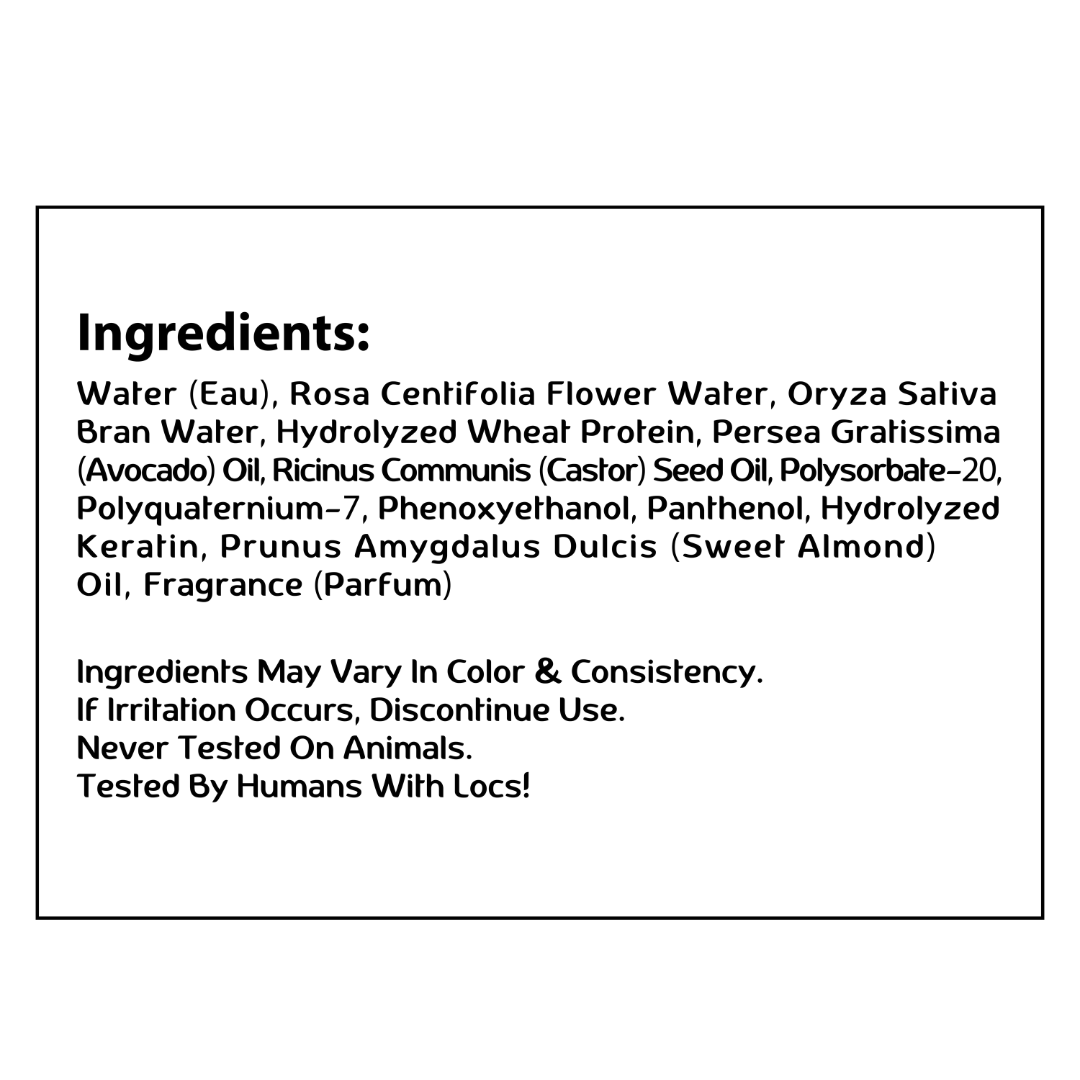 Made For Locs - Locs Rose-Water Refresher Spray | 8 oz: Peppermint & Rosemary