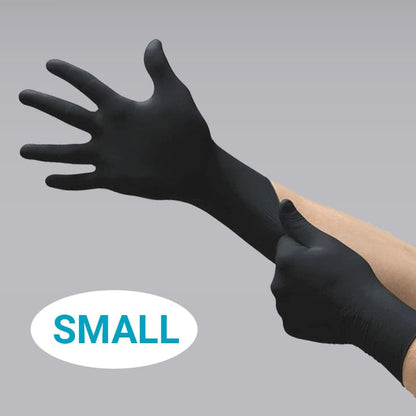 BrookPark Beauty - Emerald Nitrile Gloves Black - 100/CO: Small