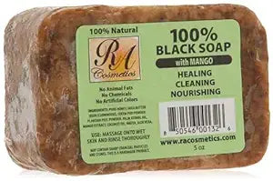 RA Cosmetics, LLC - African Black Soap Bar Mango 5 oz