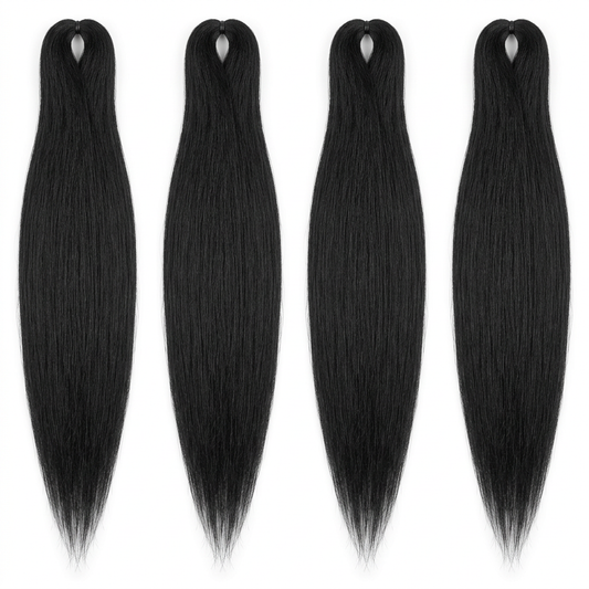 AI-generated braiding hair color illustration, shade 1.