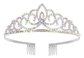 Medium Rhinestone Silver Tiara