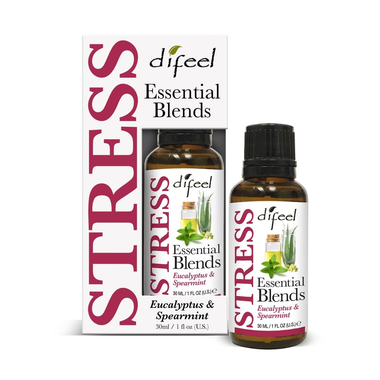 Difeel - Difeel 100% Natural Essential Oil Blends - Stress 1 oz.