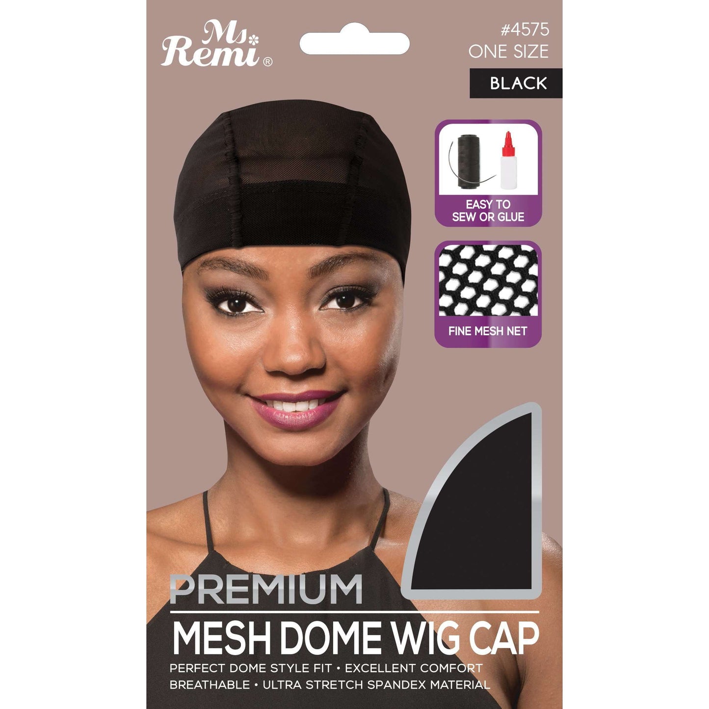 Ms. Remi Mesh Dome Wig Cap Black