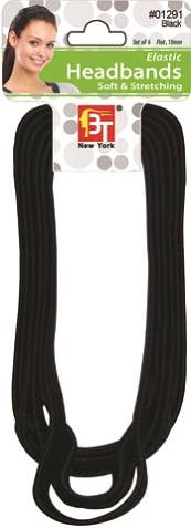 MI Hair Distribution - ELASTIC HEADBANDS 10 MM BLACK