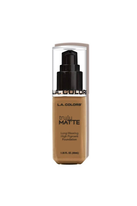 LA Colors CLM362 Truly Matte Foundation Warm Caramel - 3pc