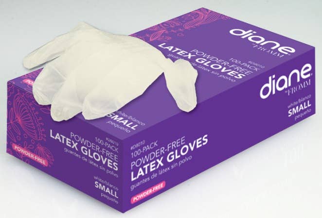 MI Hair Distribution - POWDER FREE LATEX GLOVES SMALL 100 COUNT