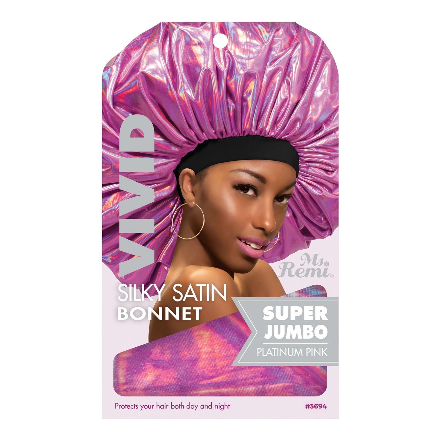 Annie International - Ms. Remi Silky Satin Vivid Bonnet X-Jumbo Platinum, Assorted