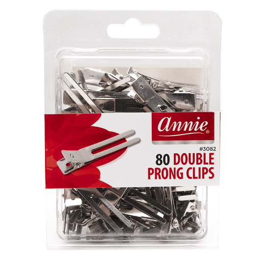 Annie International - Annie Double Prong Clips 80Ct