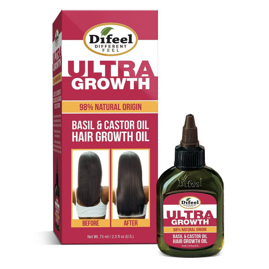 Difeel - Ultra Growth Basil & Castor Hair Growth Oil 2.5 fl. oz.