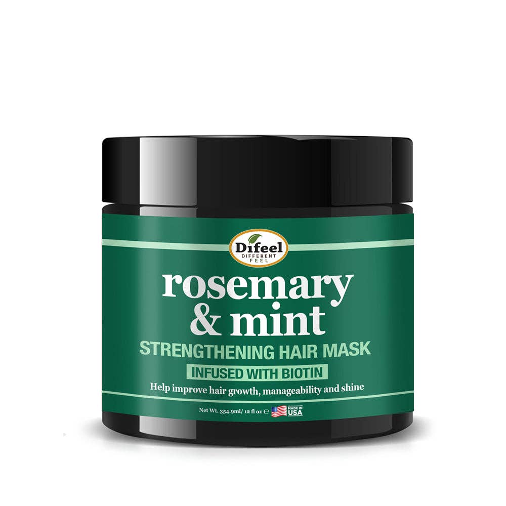 Difeel Rosemary & Mint Strengthening HairMask w/Biotin 12oz