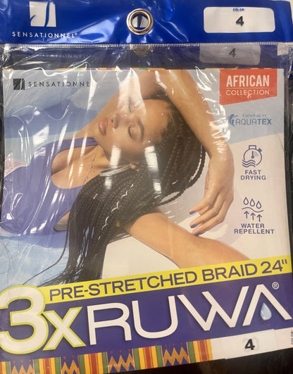 RUWA PRE-STRETCHED BRAID - 12''