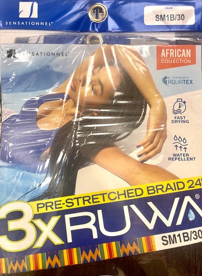 RUWA PRE-STRETCHED BRAID - 12''