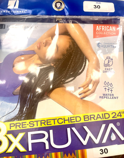 RUWA PRE-STRETCHED BRAID - 12''