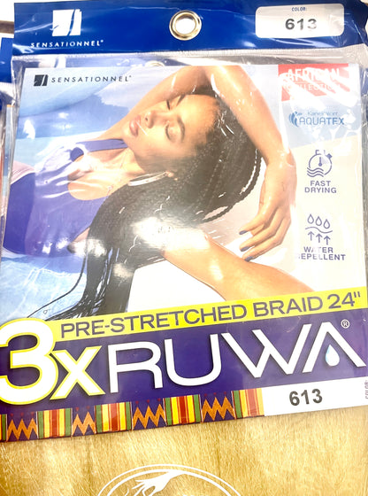 RUWA PRE-STRETCHED BRAID - 12''