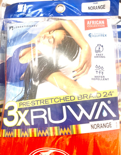 RUWA PRE-STRETCHED BRAID - 12''