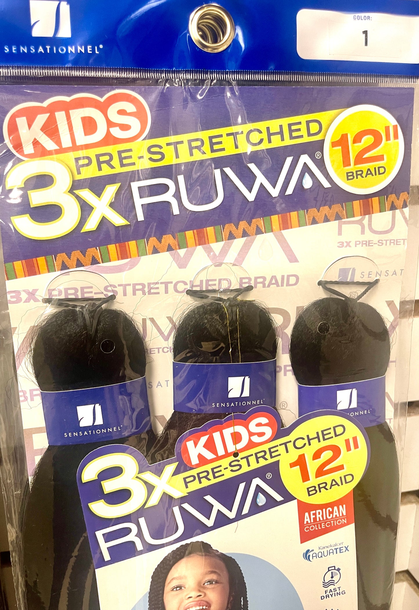 RUWA PRE-STRETCHED BRAID - 12''