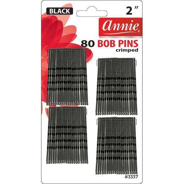 Annie Bob Pins 2" 80Ct Black