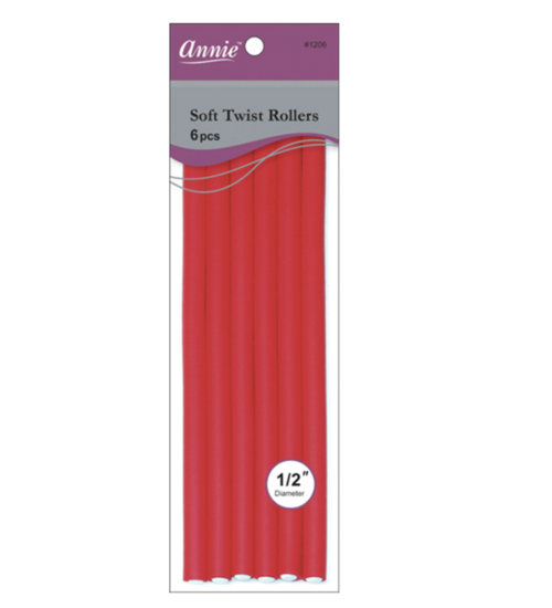 Annie - soft twist-roller- 6 pcs - 1/2''