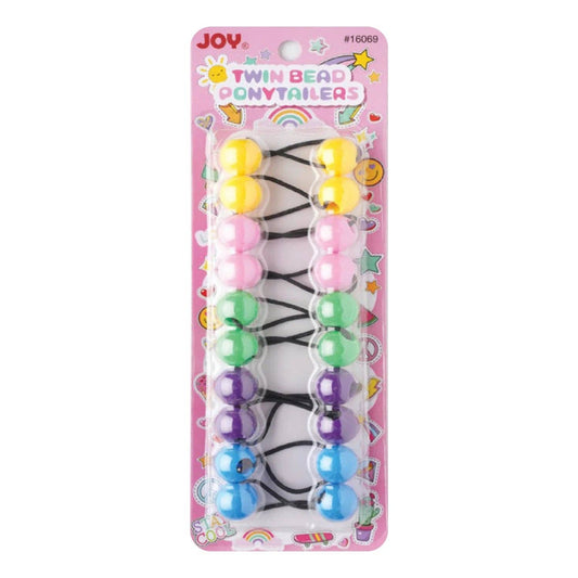 Annie - Joy Twin Beads Ponytailers 10Ct Asst Spring Color