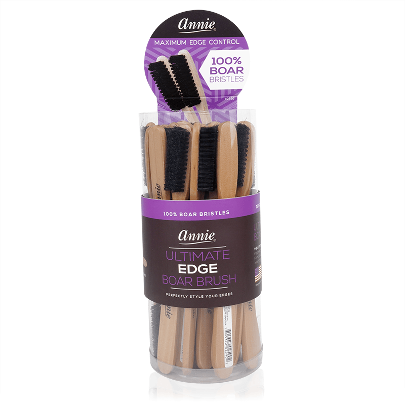 Annie International - Annie Ultimate Edge Brush Boar Bristle 24ct Retail Display