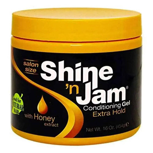 MK Smith's-Ampro Shine'n Jam Conditioning Gel Extra Hold 16 Oz